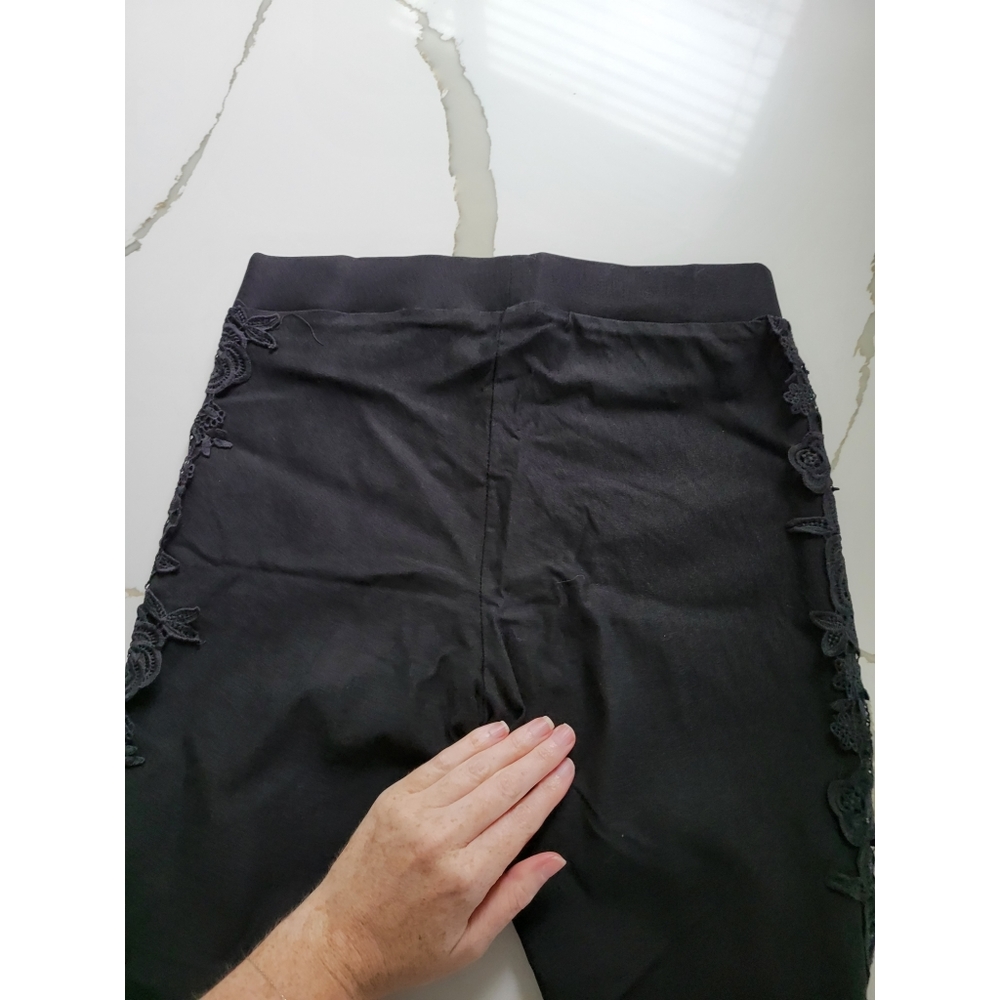 Cecico Lace Cutout Detail Pants - Picture 6 of 8